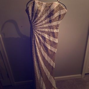 White and Gold Gown